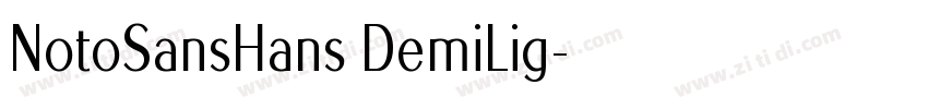 NotoSansHans DemiLig字体转换